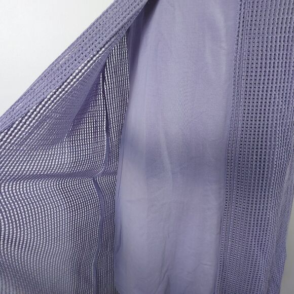 H Halston Dress Womens Size 8P Sleeveless 2Fer Attached Cardigan Purple NWOT - Picture 4 of 14